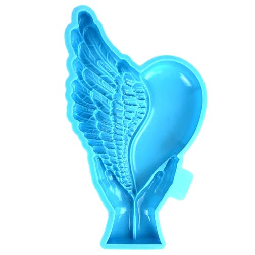 Holding Wing Heart Silicone Molds Epoxy Resin Mold Decoration Mold Table Ornament Making Tool for Making Crafts