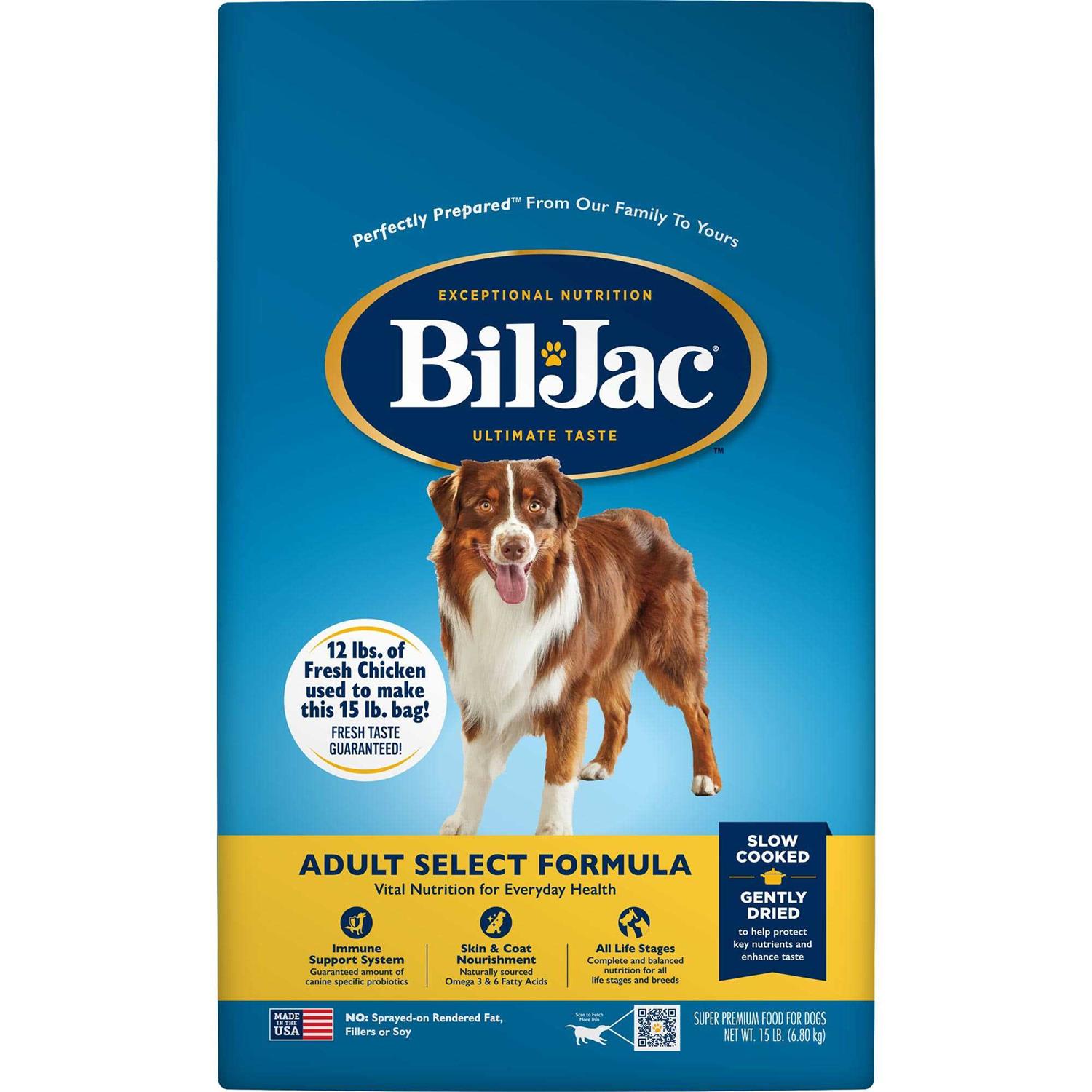 Bil-Jac Select Adult Dry Dog Food - Pet Supplies online store