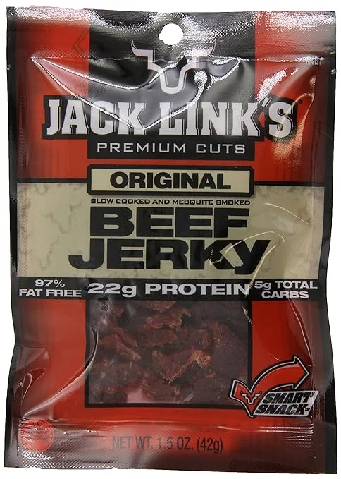 Jack Link's Beef Jerky, Original, 1.5-Ounce Bags (Pack of 10)