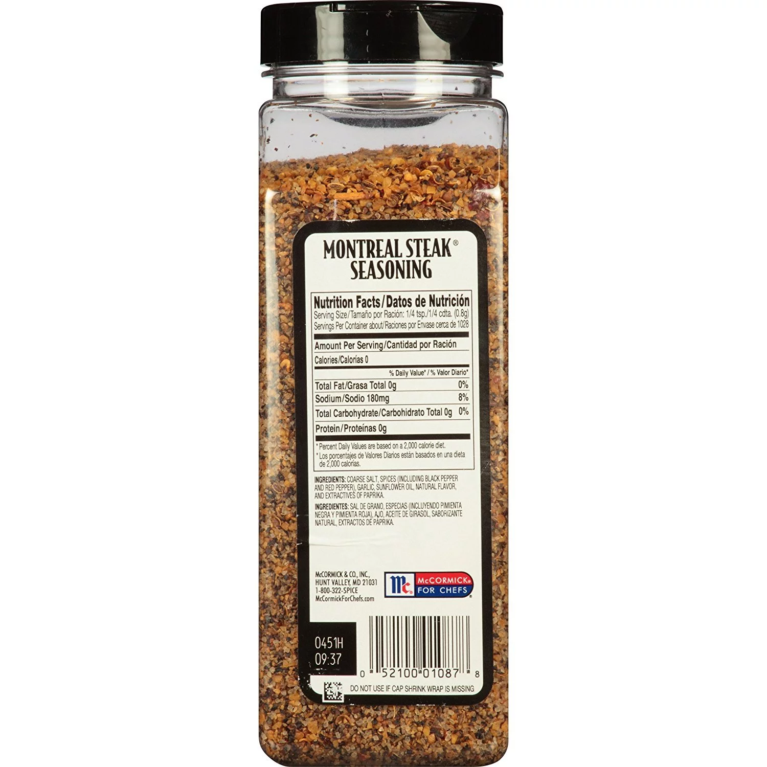 Mccormick Grill Mates, Montreal Steak Seasoning, 29 Ounce