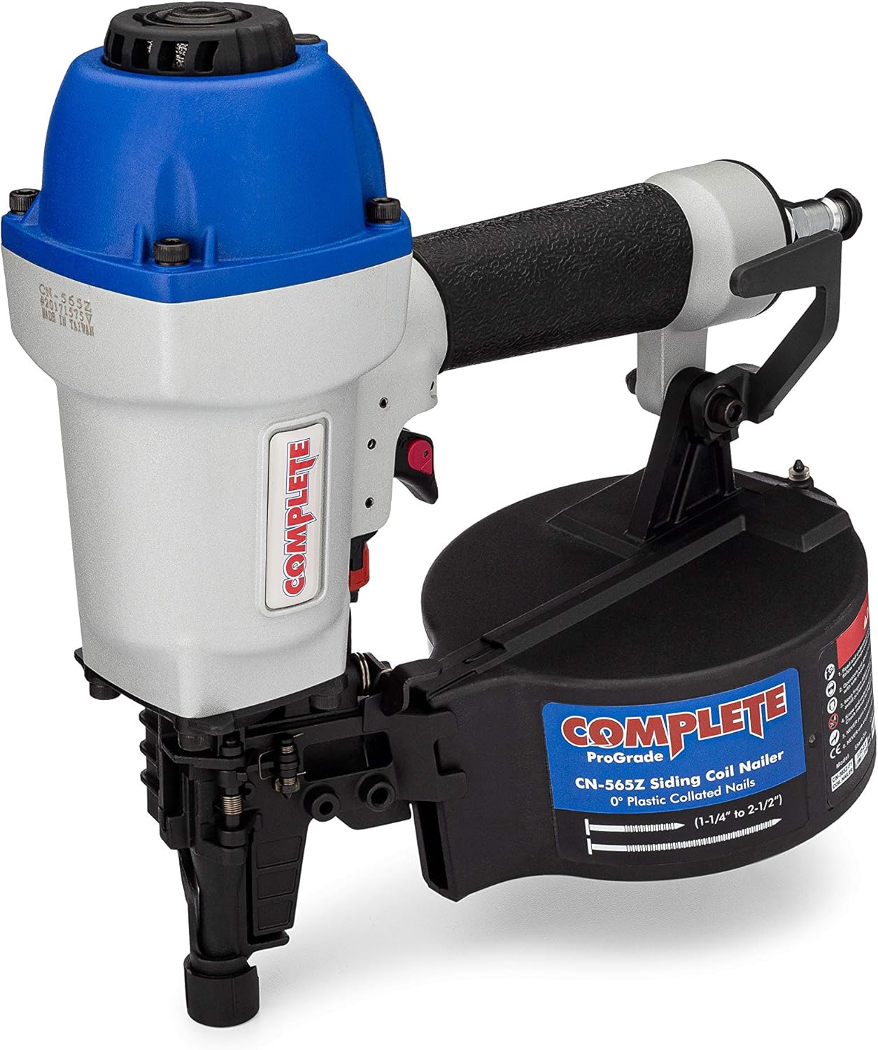 Complete CN565Z ProGrade 0° Siding Coil Nailer, 1-1/4