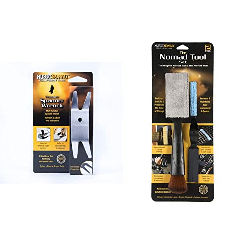 MusicNomad Premium Spanner Wrench with Microfiber Suede Backing (MN224)