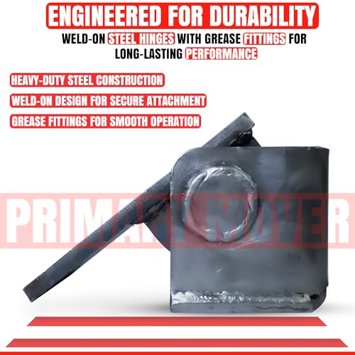 Heavy Duty 2Pcs Dump Truck Trailer Body Hinges - Greasable Weld-On Solid Steel Dump Trailer Hinges