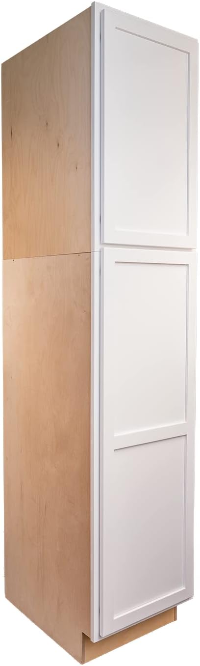 Quicklock RTA (Ready-to-Assemble) | Base Kitchen Cabinets - Shaker Style | 100% Plywood | Made in America | Soft Close Hardware (Pure White, 24