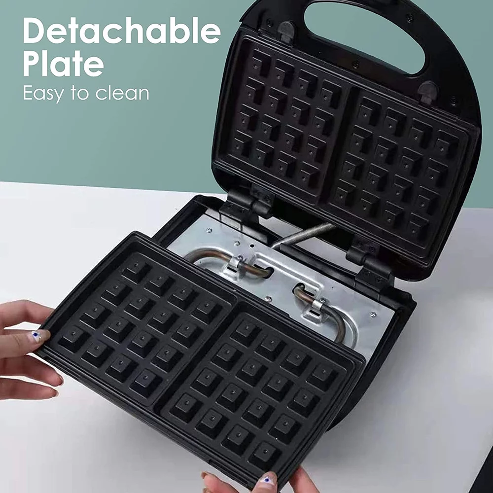 Breakfast Maker Standard Household Stainless Steel Sandwich Multifunctional Waffle Heating Electric Baking Pan Steak Panini Bread Maker