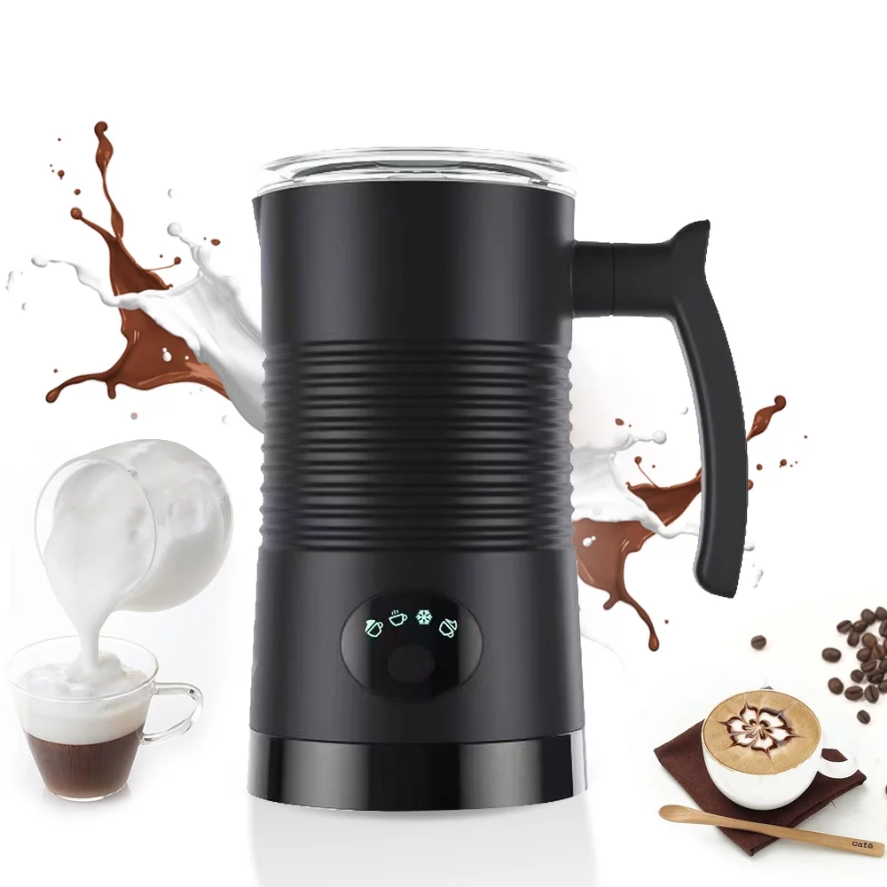 Walmeck Milk Frother 4 in 1 Hot/Cold Foam Maker 400W Detachable Non-Stick Interior 11.84oz/350ml Electric Automatic Milk Frother and Steamer for Coffee Hot Milk