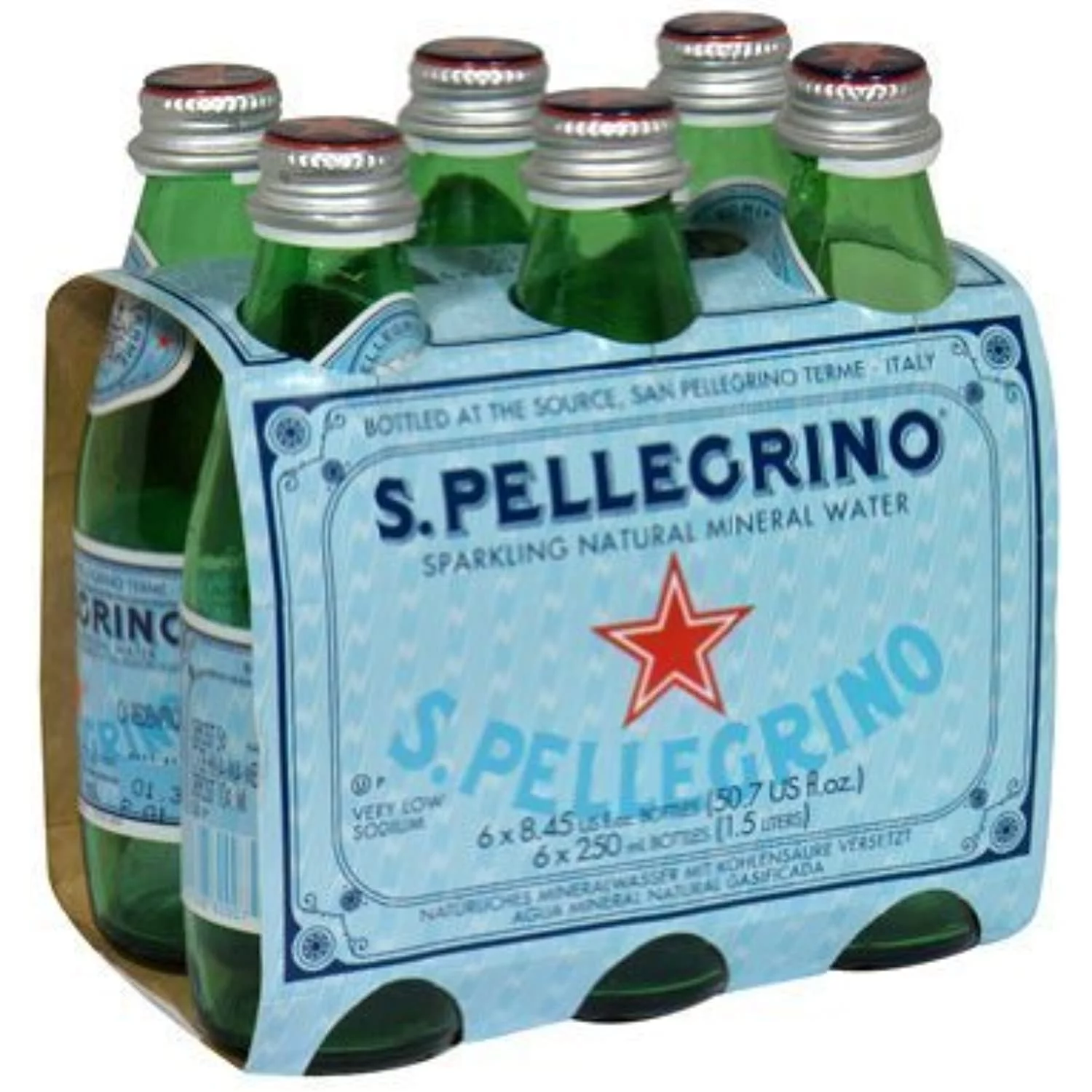 San Pellegrino Sparkling Mineral Water, 8.5 Ounce (24 Glass Bottles)