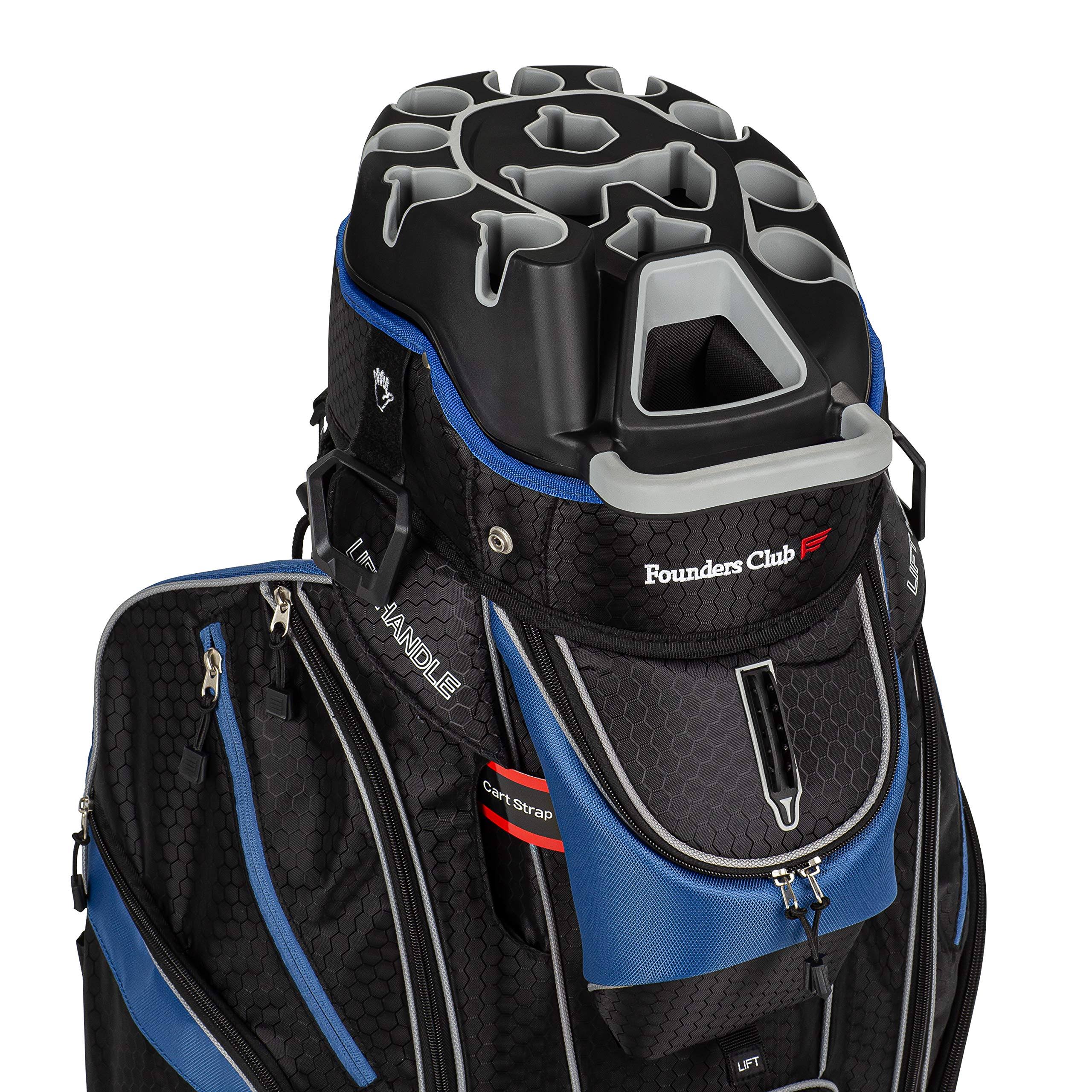 Founders Club Premium 14 Way Cart Bag - Blue