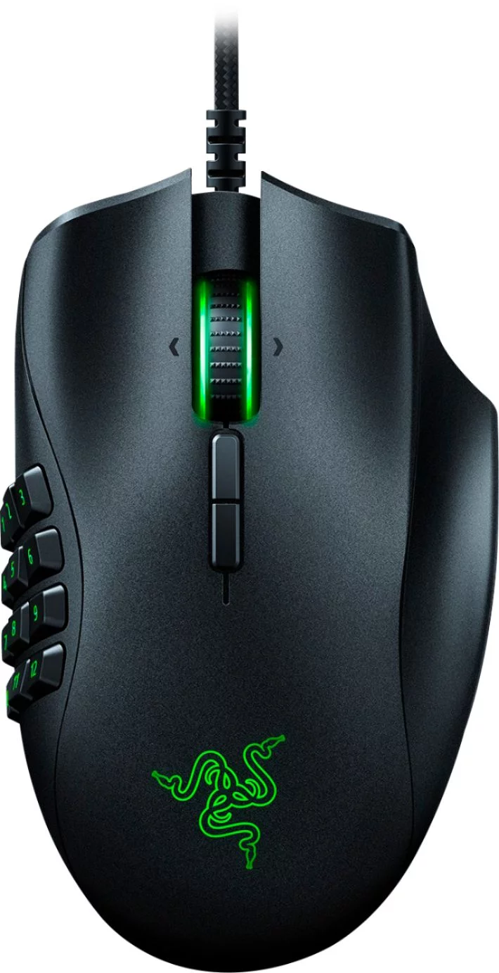 Razer Naga Classic Edition Wired Optical MMO Gaming Mouse, 12-Buttons, Chroma RGB, Black