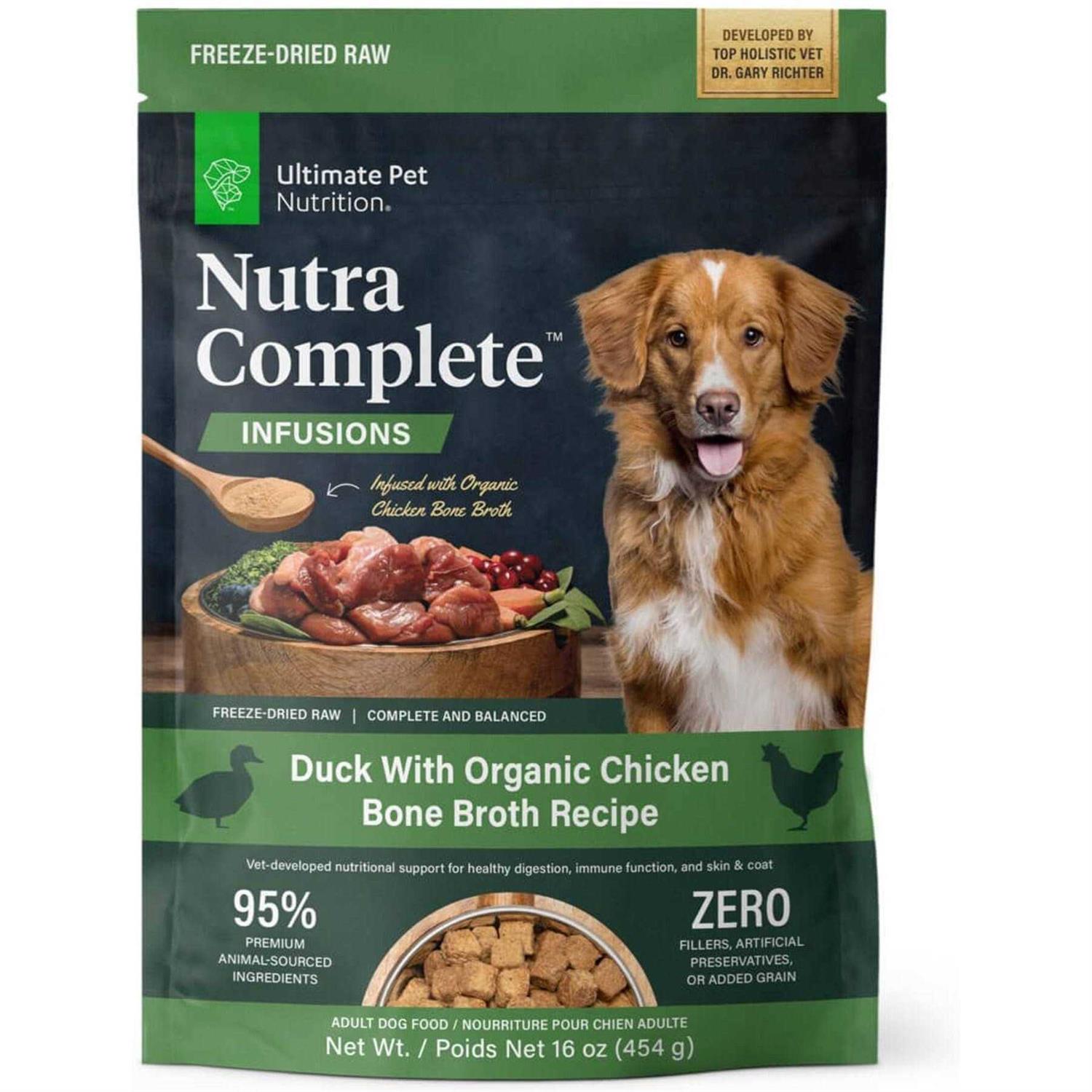Ultimate Pet Nutrition Nutra Complete Infusions Freeze Dried Dog Food - Pet Supplies online store