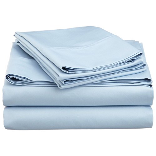 500-Thread-Count Egyptian Cotton Super Soft Extra Deep Pocket Fitted Sheet/Bottom Sheet Queen Solid White Fit Up to 21