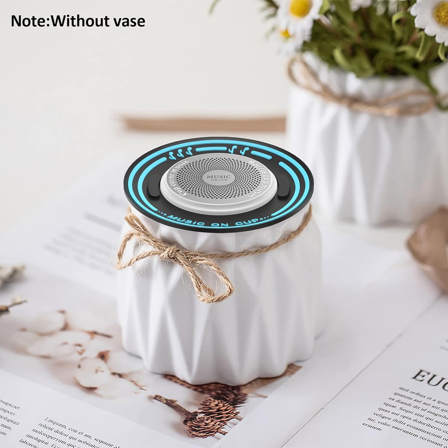 Bluetooth Speaker ，Music on Cup,Mug Speaker,Cup Cover Music,Bottle Cap Music,The Personalized Matching of The Sound Chamber Behind The Speaker Will Produce Different Sound Effects.