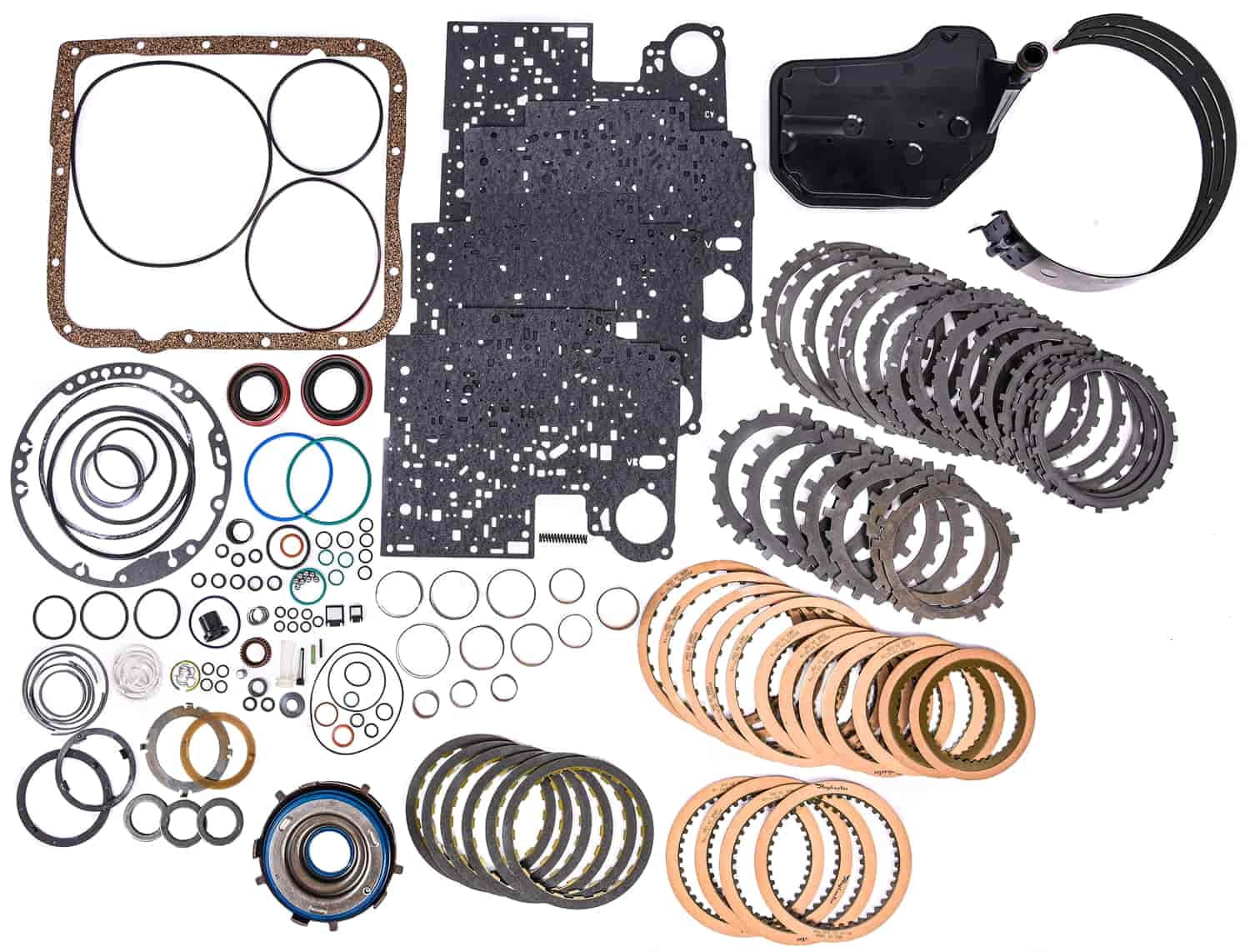 JEGS 62140 Complete Transmission Rebuild Kit 1997-2003 GM 4L60E Includes: High-E - Radiant Selections