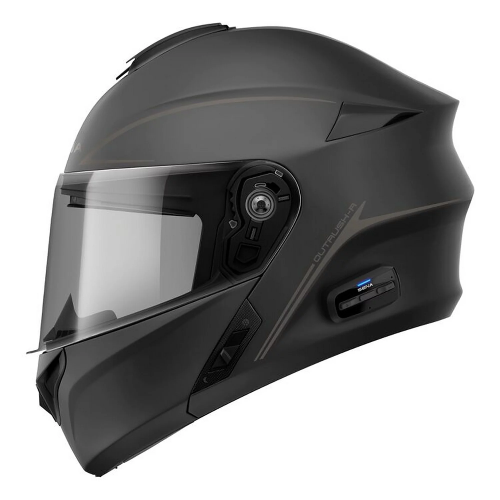 SENA Outrush R Modular Motorcycle Helmet Black XL