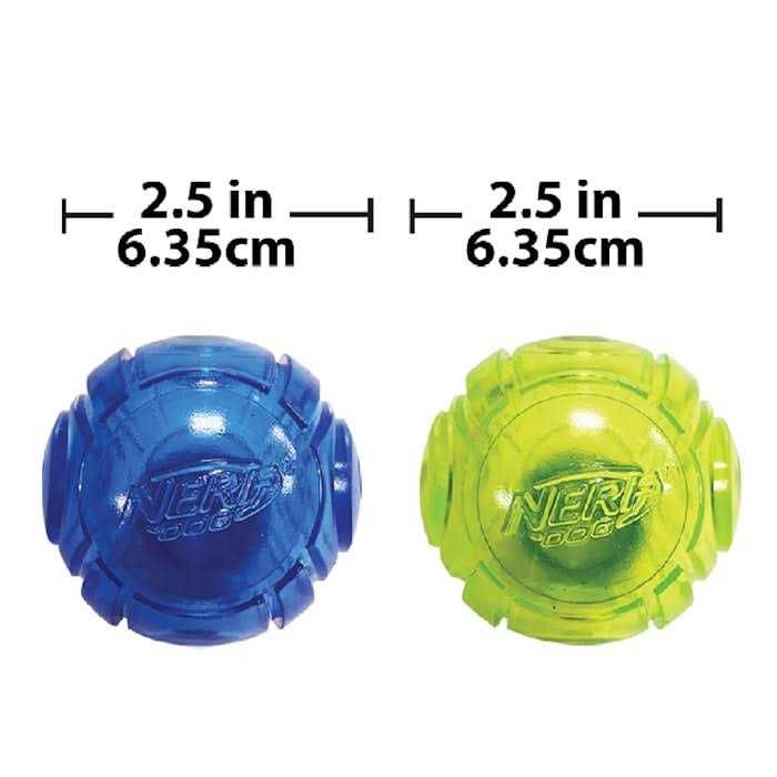 Nerf Blue/Green Lightning LED Ball Dog Toys - Pet Supplies online store