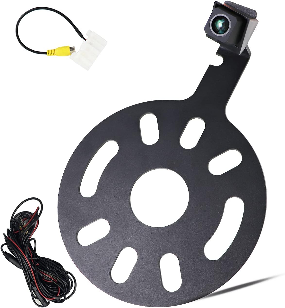 VIREGO Car Backup Camera Rear View Camera, Reverse Camera for Jeep Wrangler JK 2007-2018 Spare Tire Mount, Reversing Parking Aftermarket Camera Removable Guidelines with OEM Monito Adapter Pack of 2