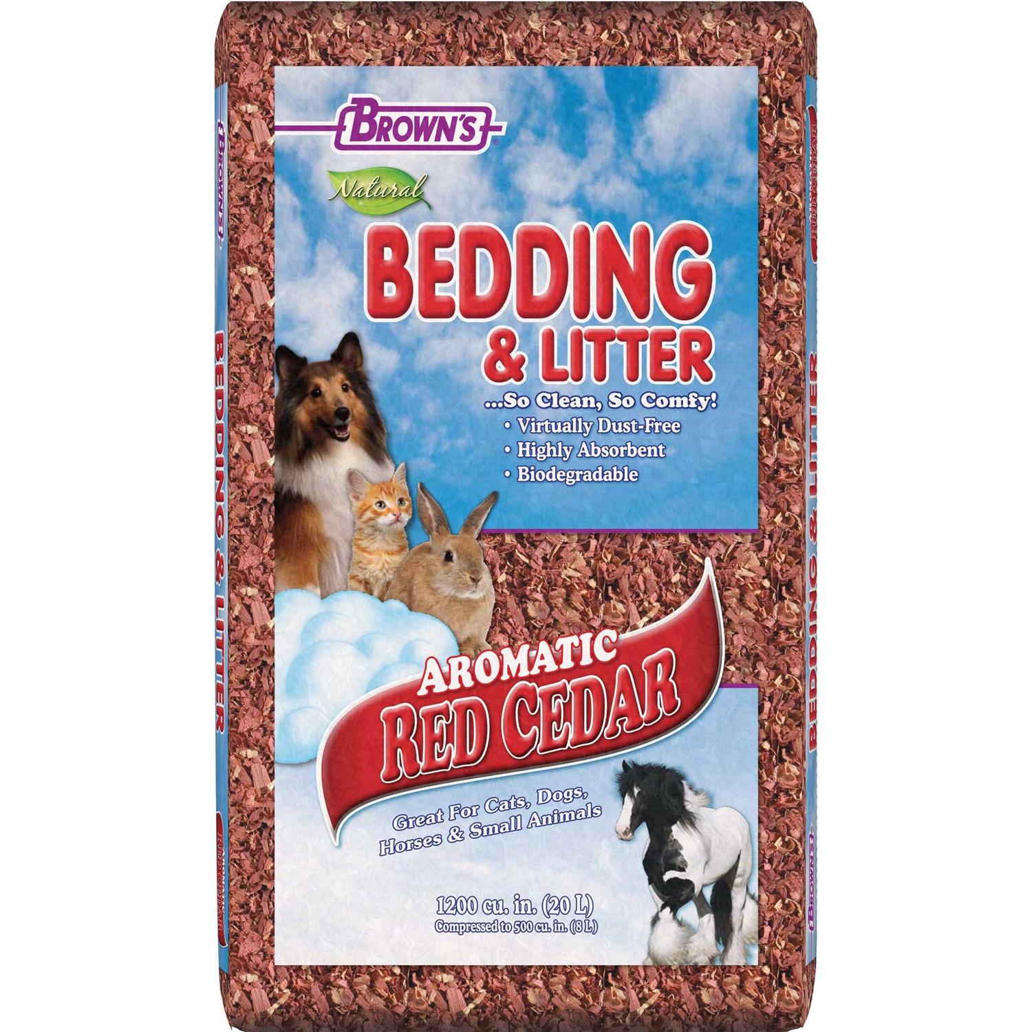 Brown's Red Cedar Bedding - Pet Supplies online store