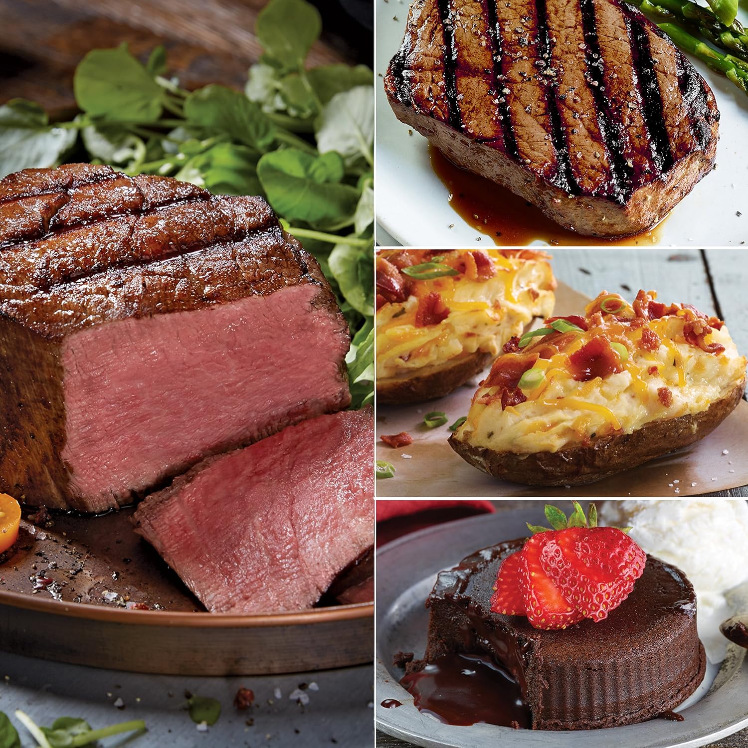 Filet Mignon + Top Sirloin Steak Complete Meal from Kansas City Steaks