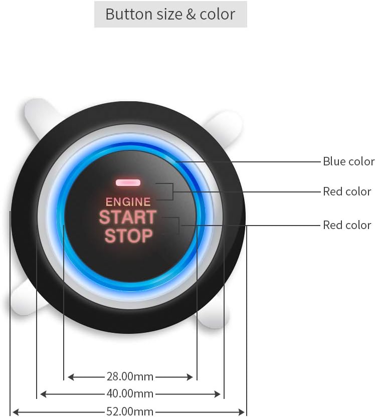 EASYGUARD EC010-SR PKE car Alarm Remote Starter keyless Start Push Start Button keyless Entry Shock Warning Proximity Lock Unlock DC12V