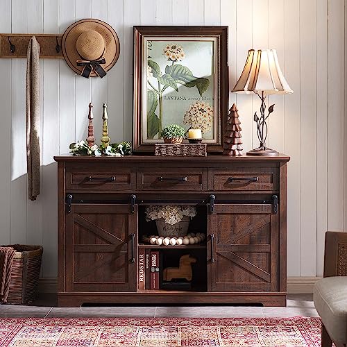 Farmhouse Buffet Cabinet with Storage, 53