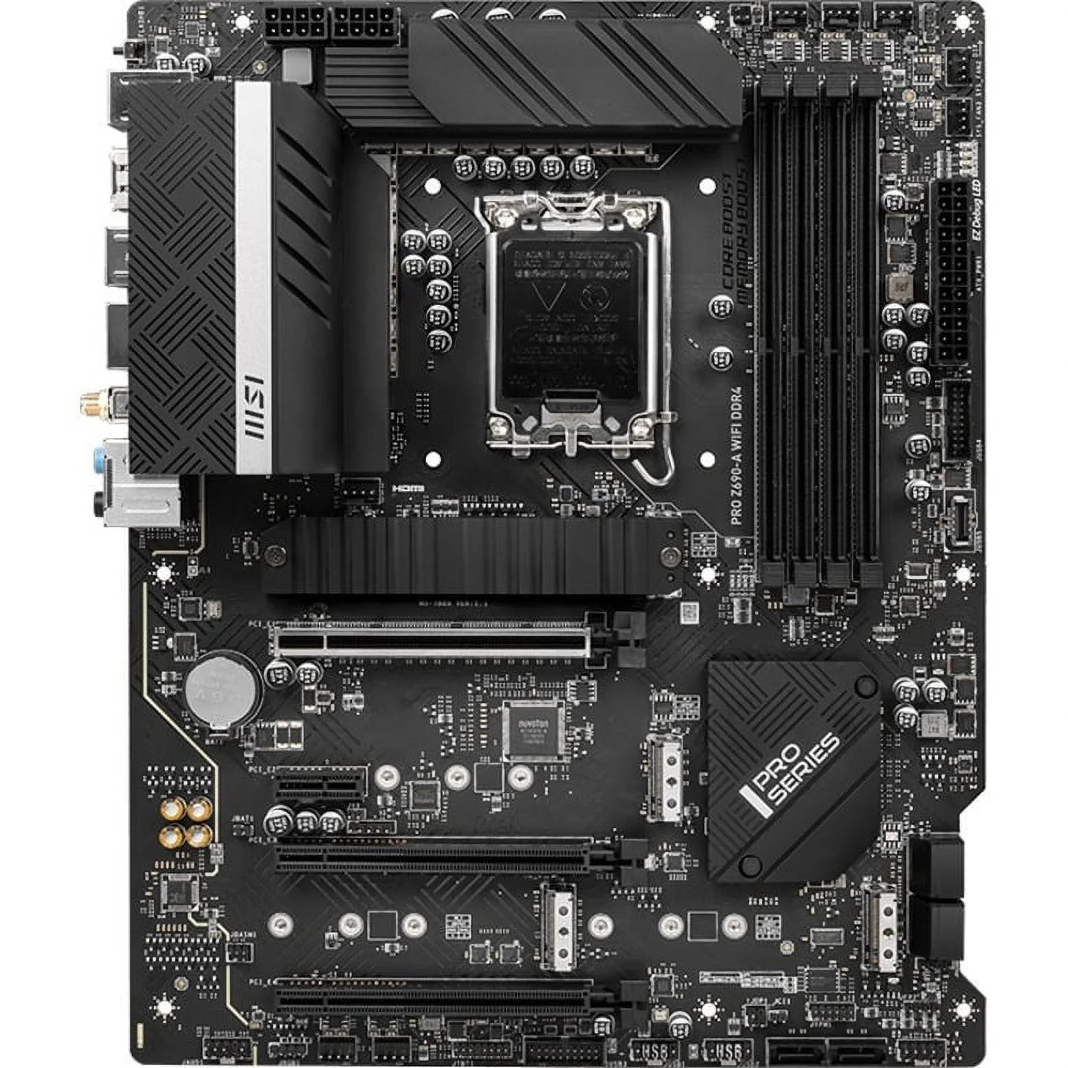MSI Z690-A WIFI DDR4 Desktop Motherboard - Intel Chipset - Socket LGA-1700 - Intel Optane Memory Ready - ATX - Pentium Gold, Celeron, Core i5, Core i7, Core i9 Processor Supported - 128 GB DDR4 SDRAM