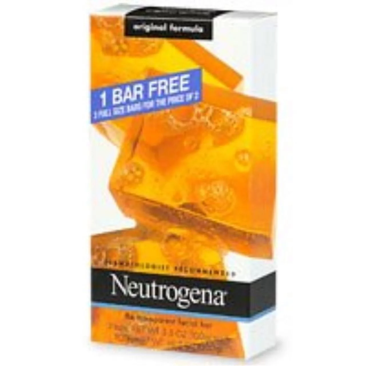 neutrogena transparent facial bar bonus pack, original formula 3 ea