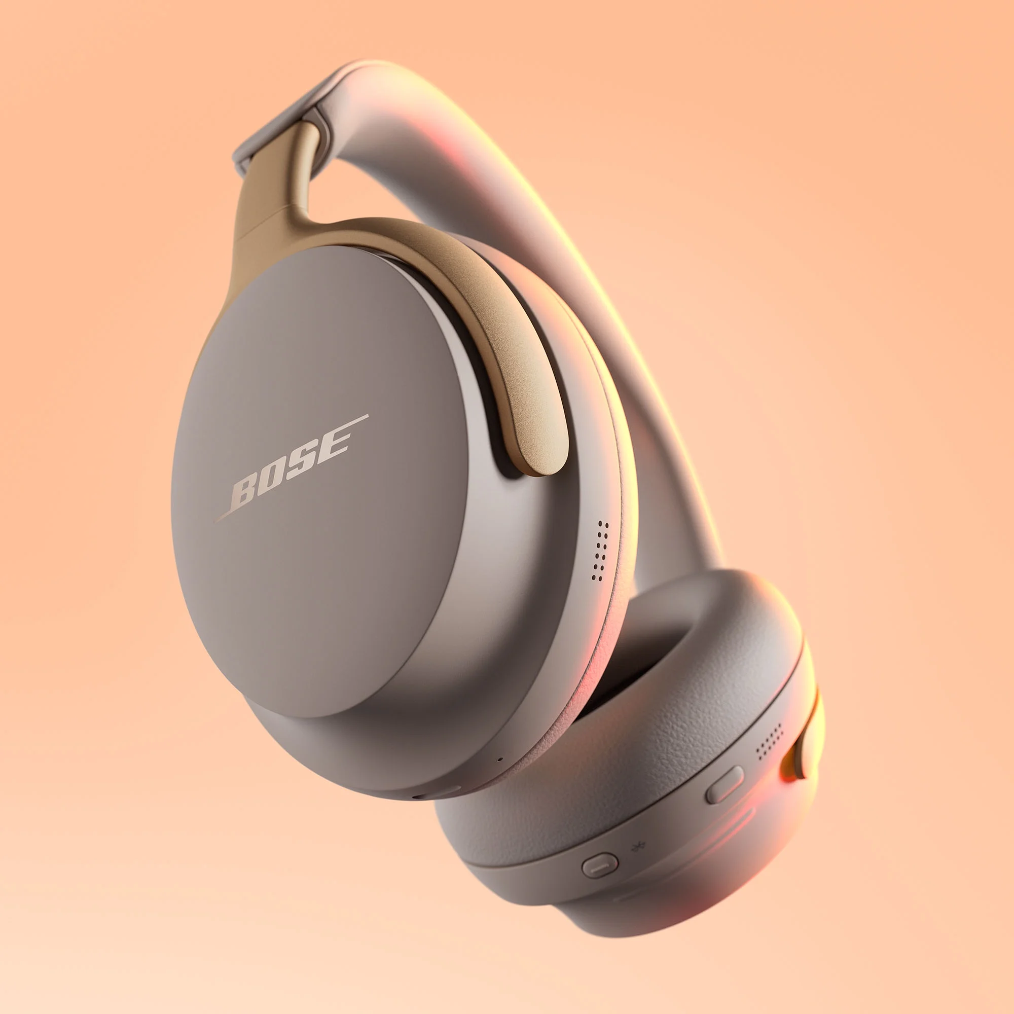 Bose QuietComfort Ultra Wireless Noise Cancelling Bluetooth Headphones, Sandstone