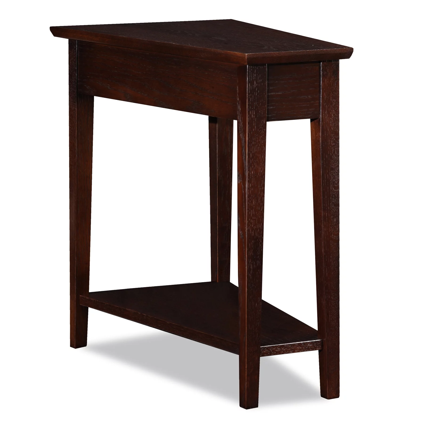 Compact Recliner Wedge Table in Chocolate Oak