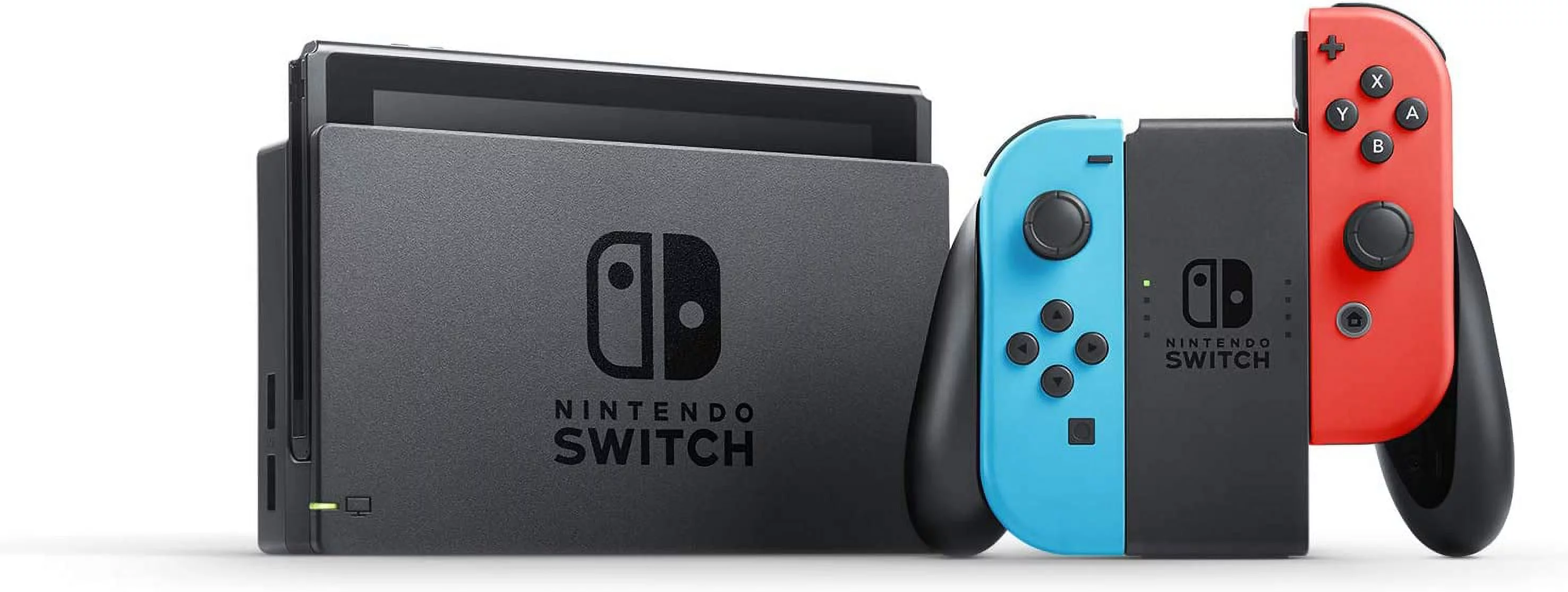 Restored Nintendo Switch Console with Neon Blue & Red Joy-Con (Refurbished)