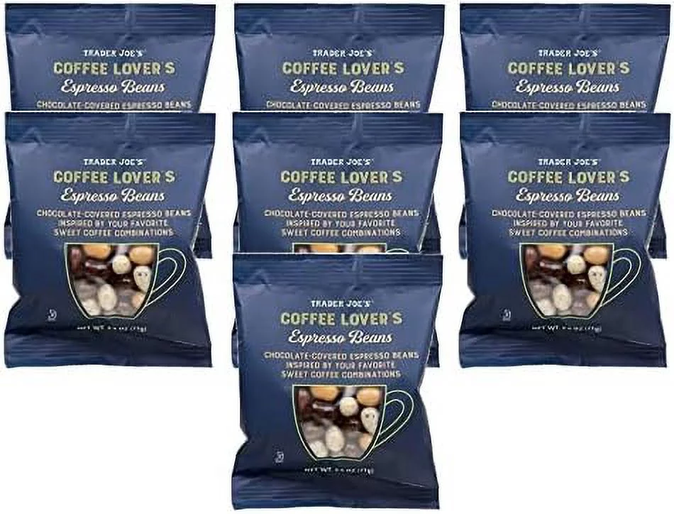 Coffee Lover's Chocolate-Covered Assorted Espresso Beans - 7 Count (2.5 Oz Ea)