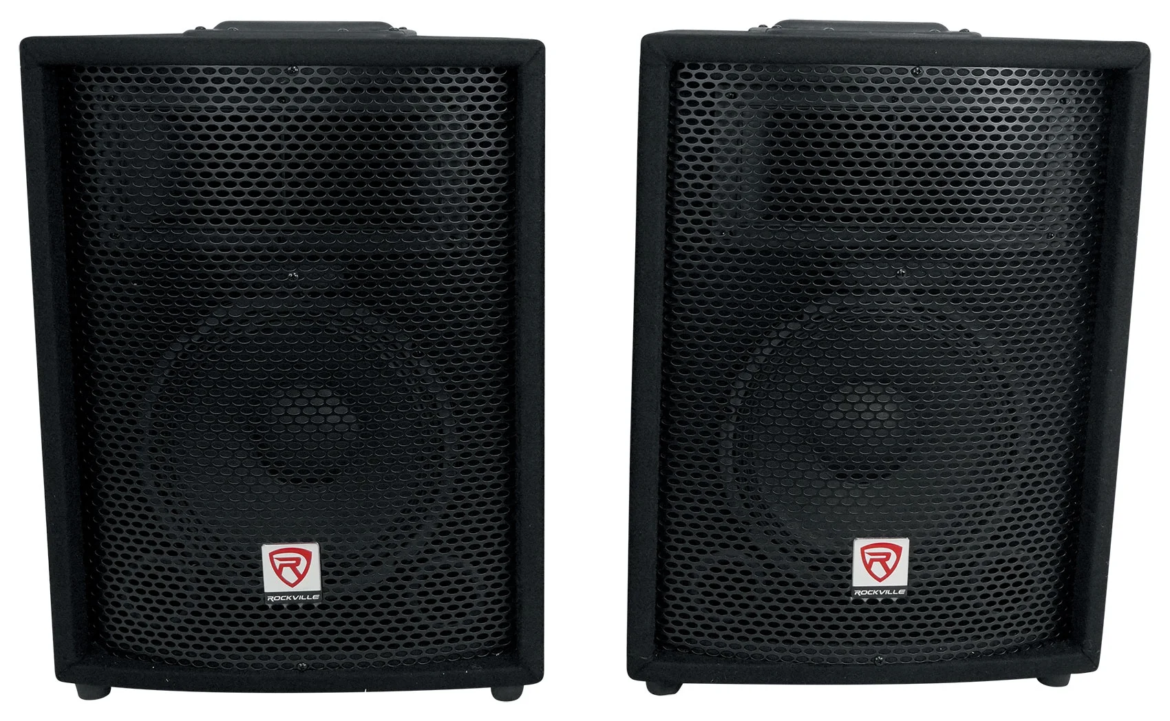 Rockville RPG2X10 Package PA System Mixer/ Amp+10 inch Speakers+Stands+Mics+ Bluetooth