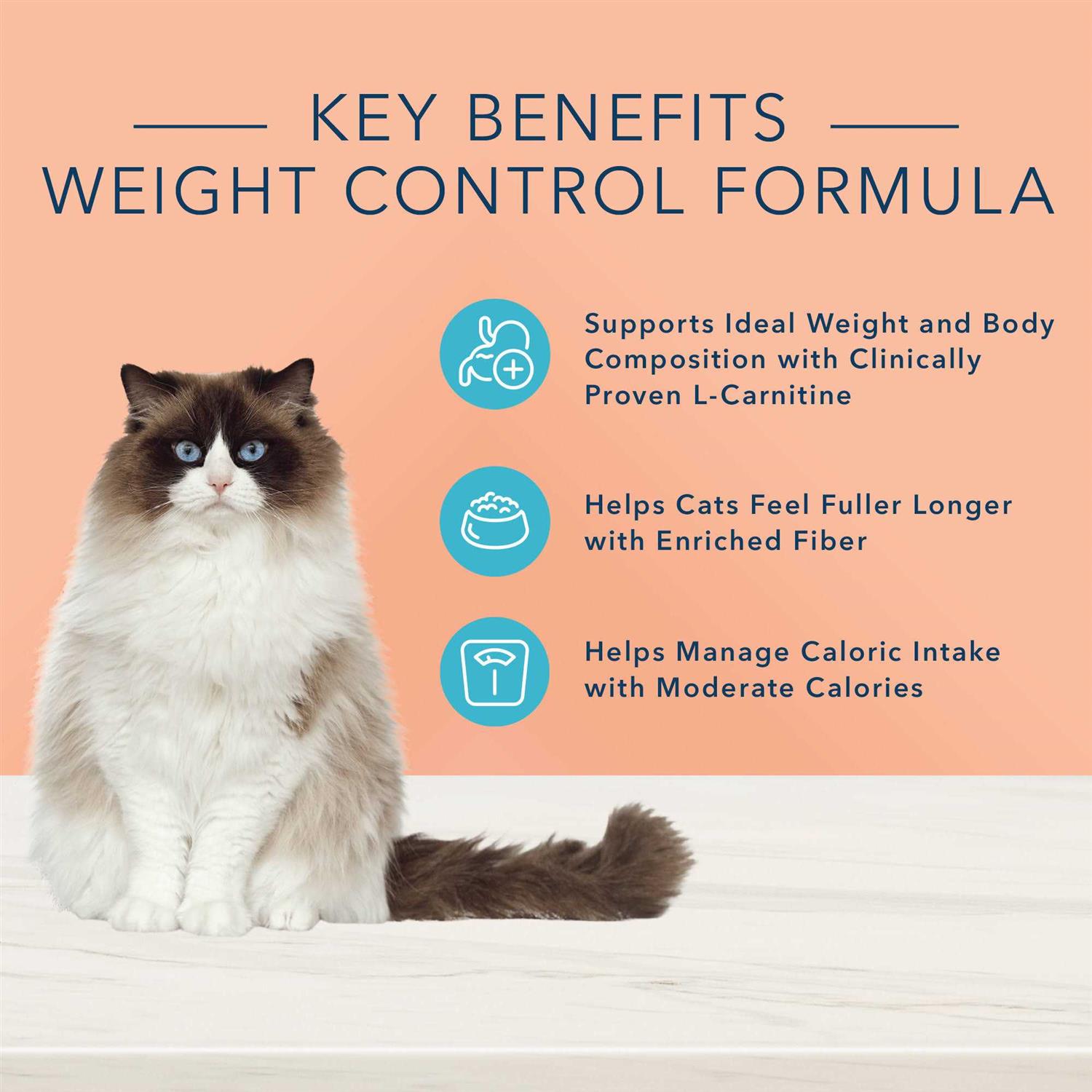 Blue Buffalo True Solutions Fit & Healthy Weight Control Formula Adult Dry Cat Food - Pet Supplies online store