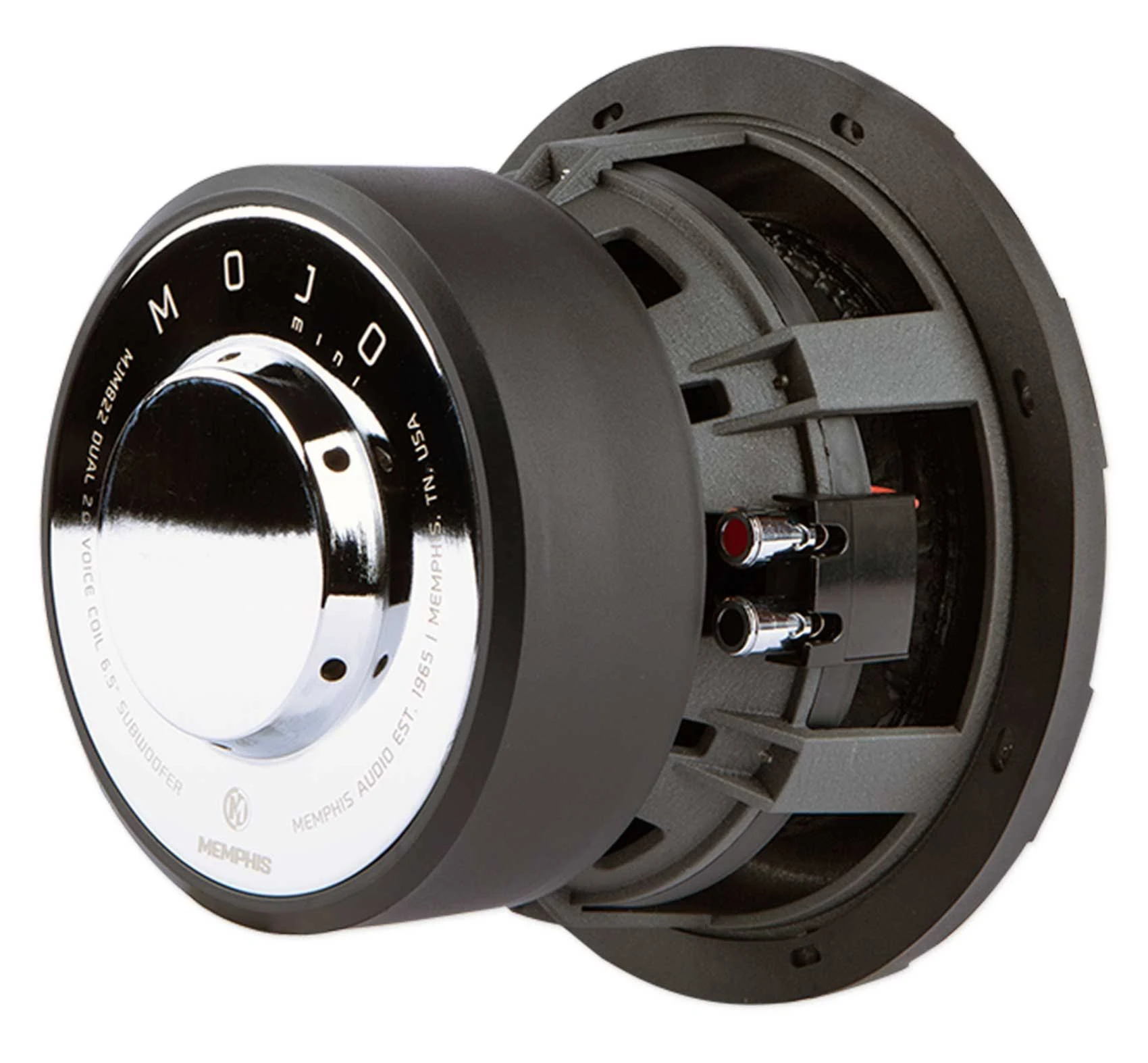 Memphis Car Audio - Mojo Mini 6.5 inch Dual-Voice-Coil 4-Ohm Subwoofer - Black