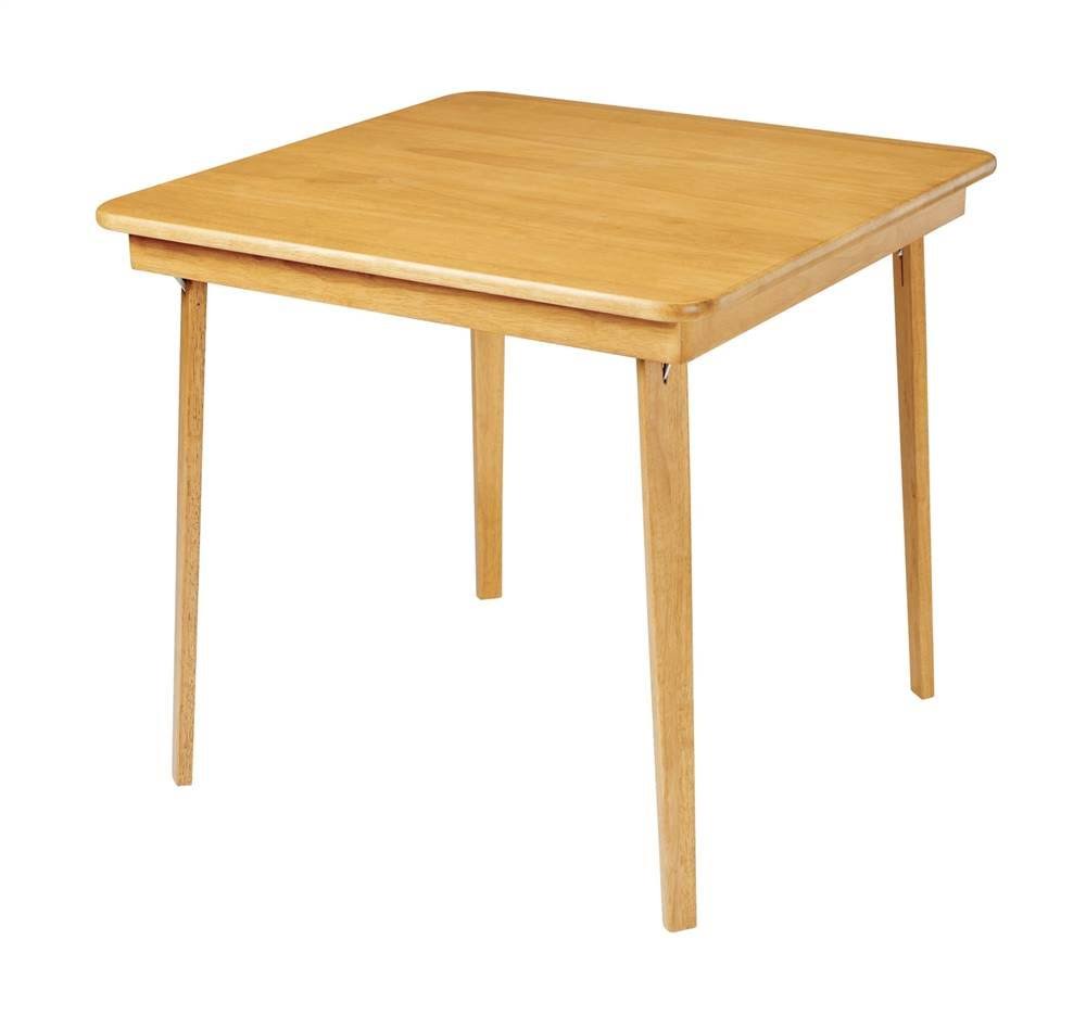 Stakmore Company, Inc. 32x22 Square Folding Table Finish: Oak