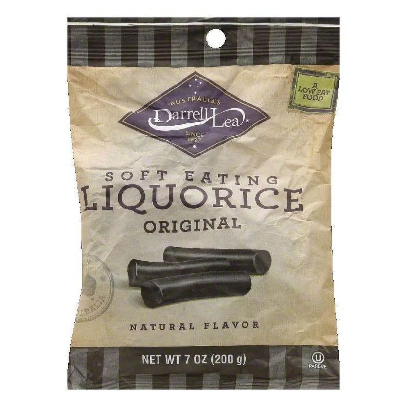 Darrell Lea Licorice Original Black, 7 OZ (Pack of 8)