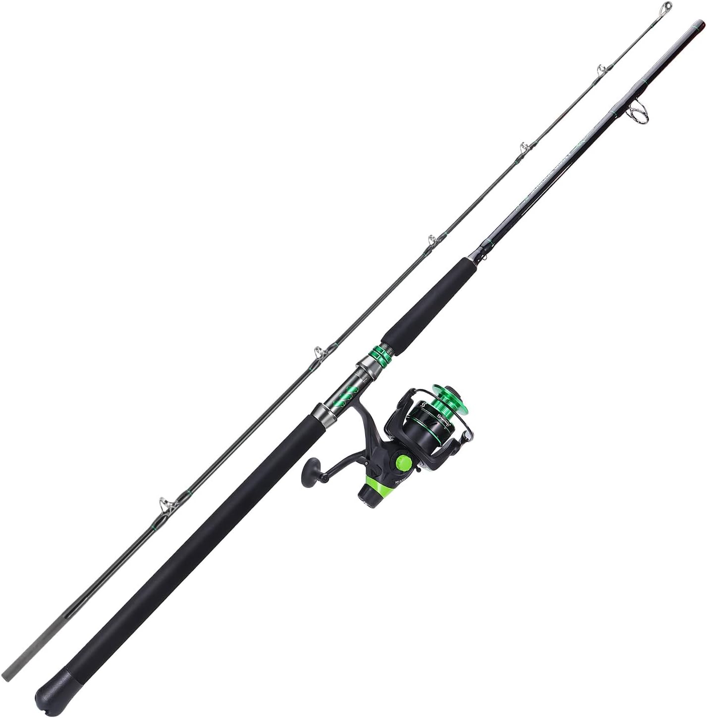 Sougayilang Catfish Fishing Rod and Reel Spinning Combo,Comfortable EVA Non-Slip Grips,Aluminum Reel Seat and Size 5000 Carp Spinning Reel for Fighting Big Cats