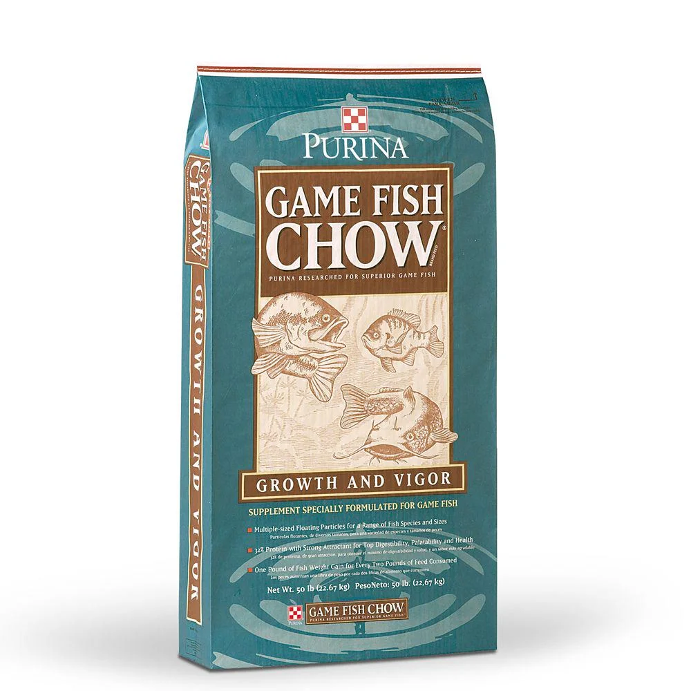 Purina Game Fish Chow Fish Feed, 50 lb. Bag