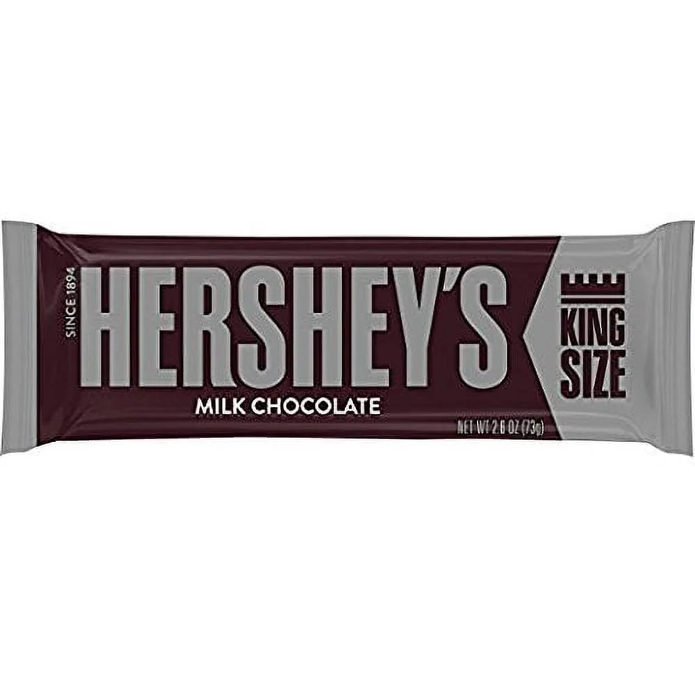 HERSHEYS Chocolate Candy Bars, King Size (Pack of 18)