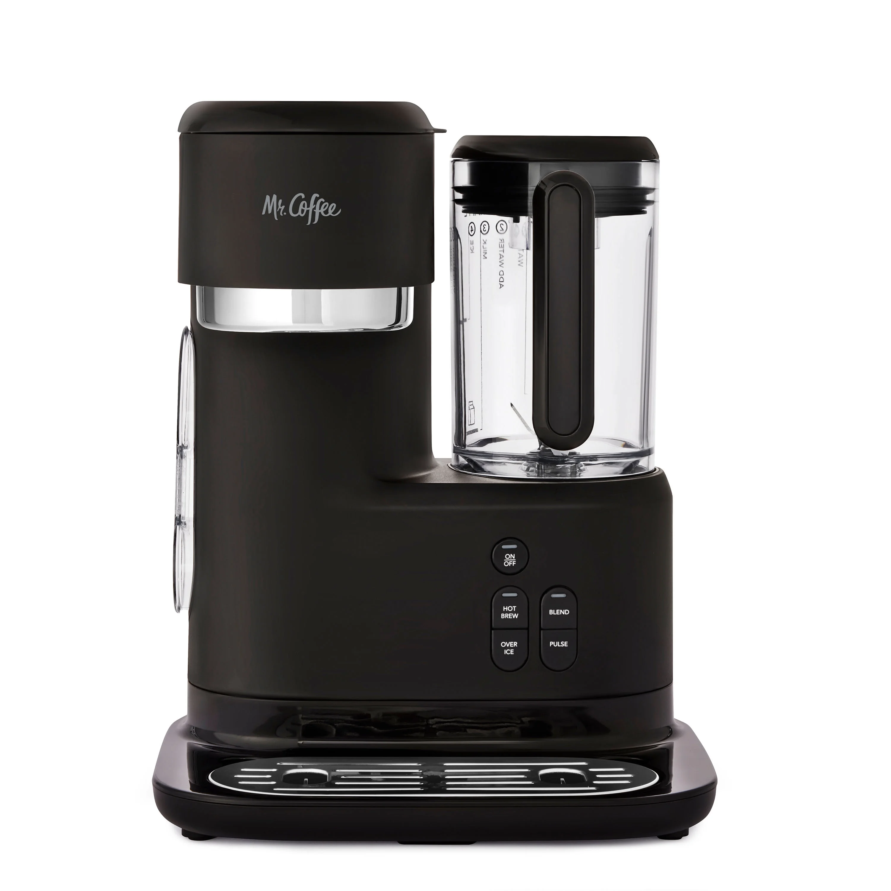 Mr. Coffee Single-Serve Iced and Hot Coffee Maker & Blender with 2 Tumblers