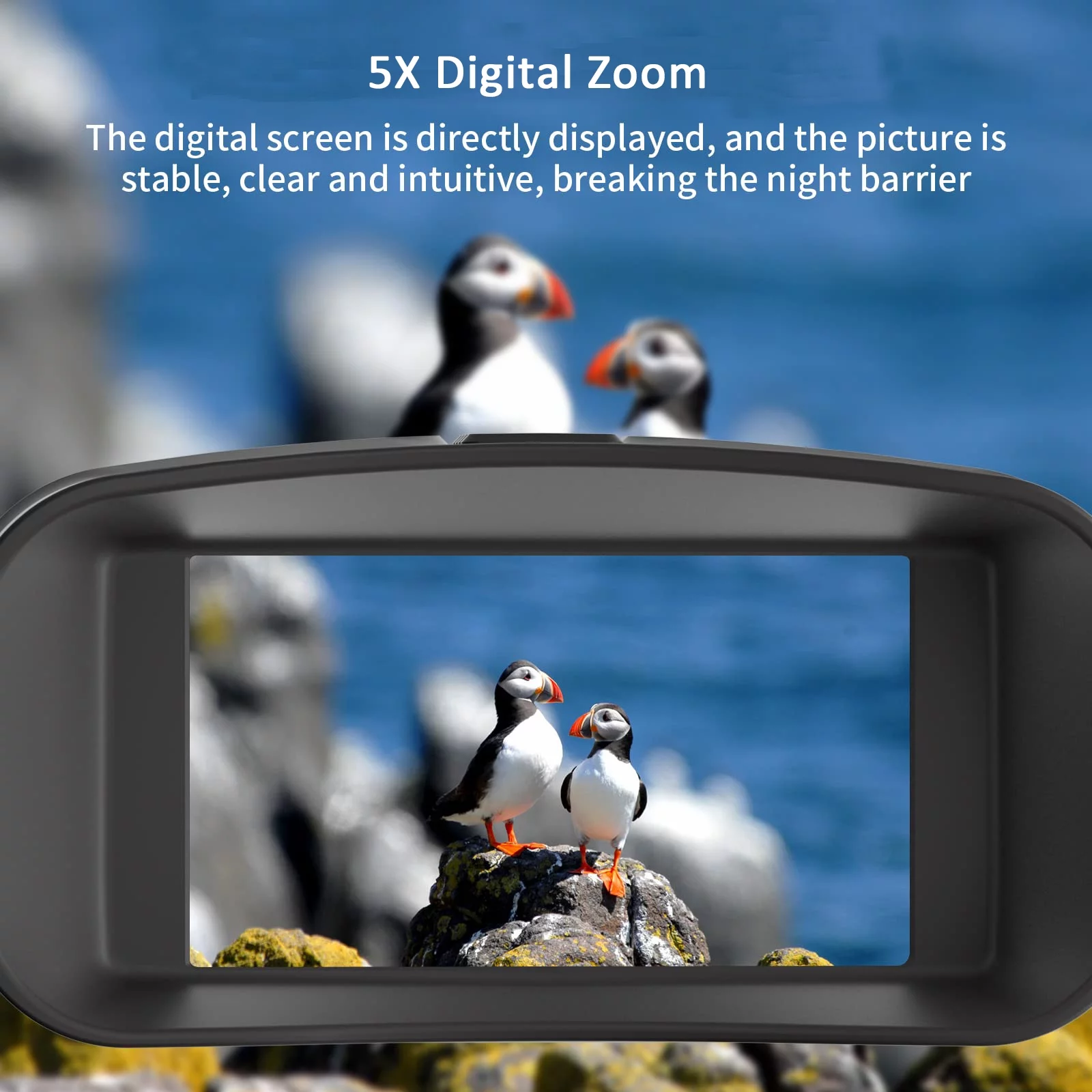 SuntekCam Night Vision Goggles Night Vision Binoculars with 32GB SD Card 36MP/4K 5x Zoom Suitable for Hunting at Night and Taking Pictures and Videos in Dark Environments