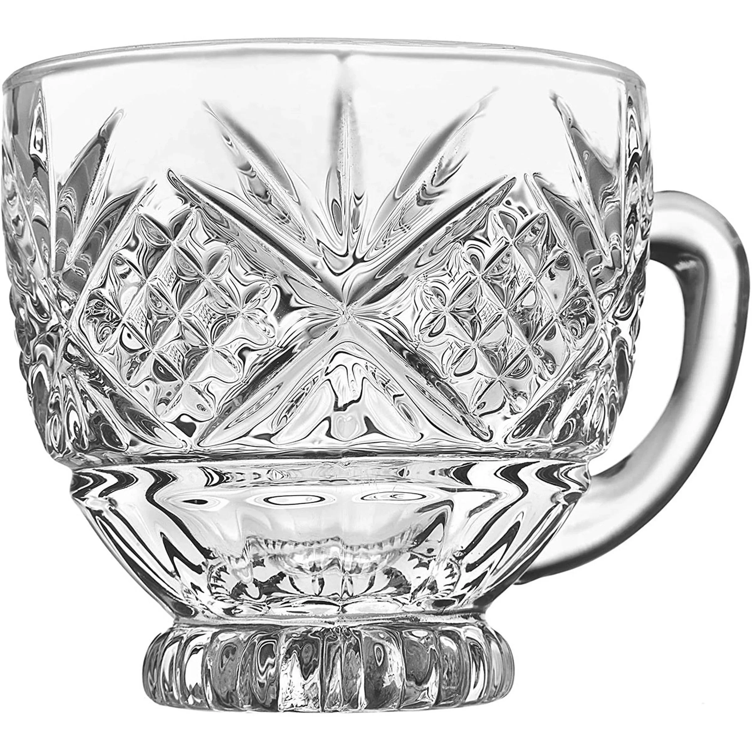 Dublin Crystal 10 Piece Punch Bowl & Punch Glass Set