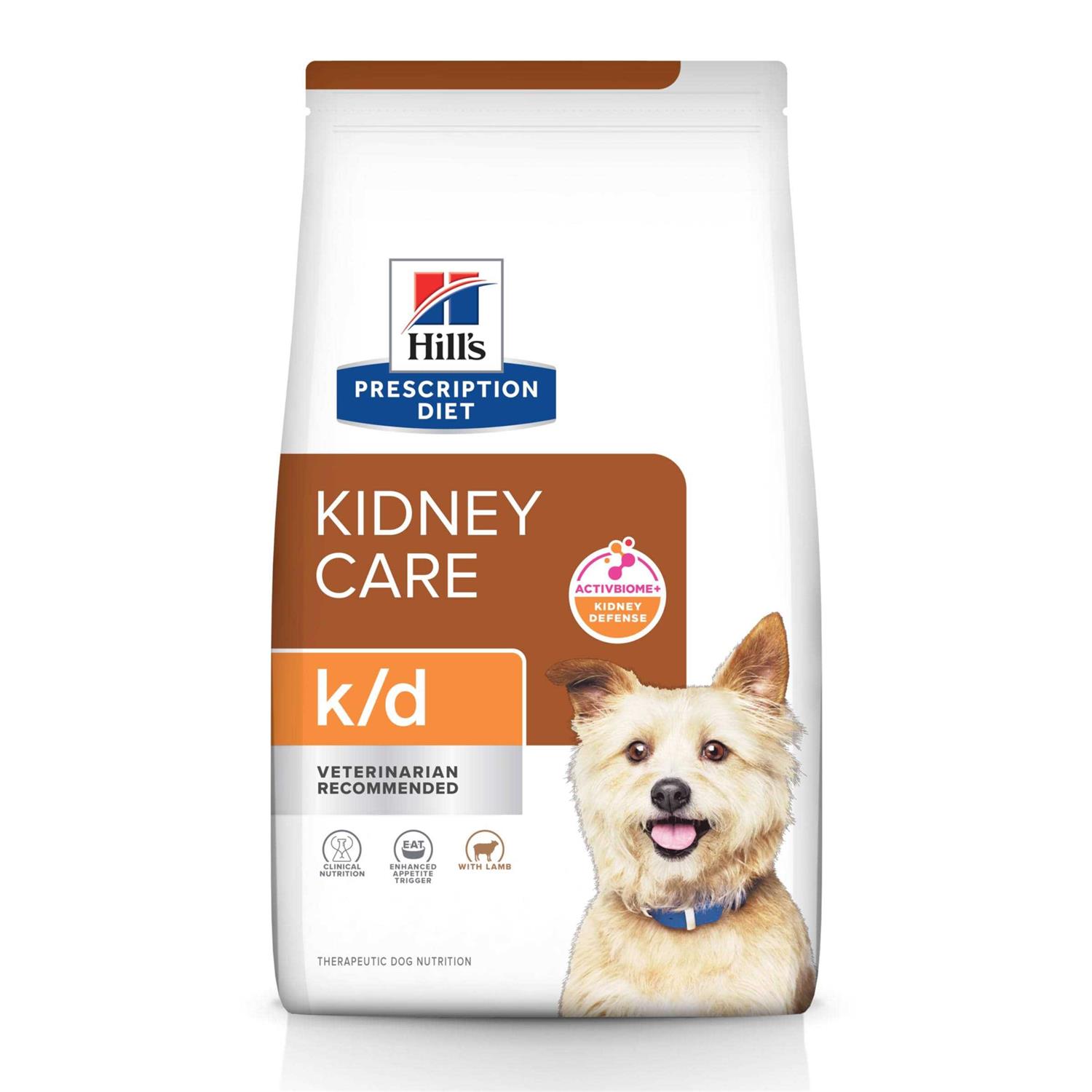 Hill's Prescription Diet k/d Kidney Care Lamb Dry Dog Food - Pet Supplies online store