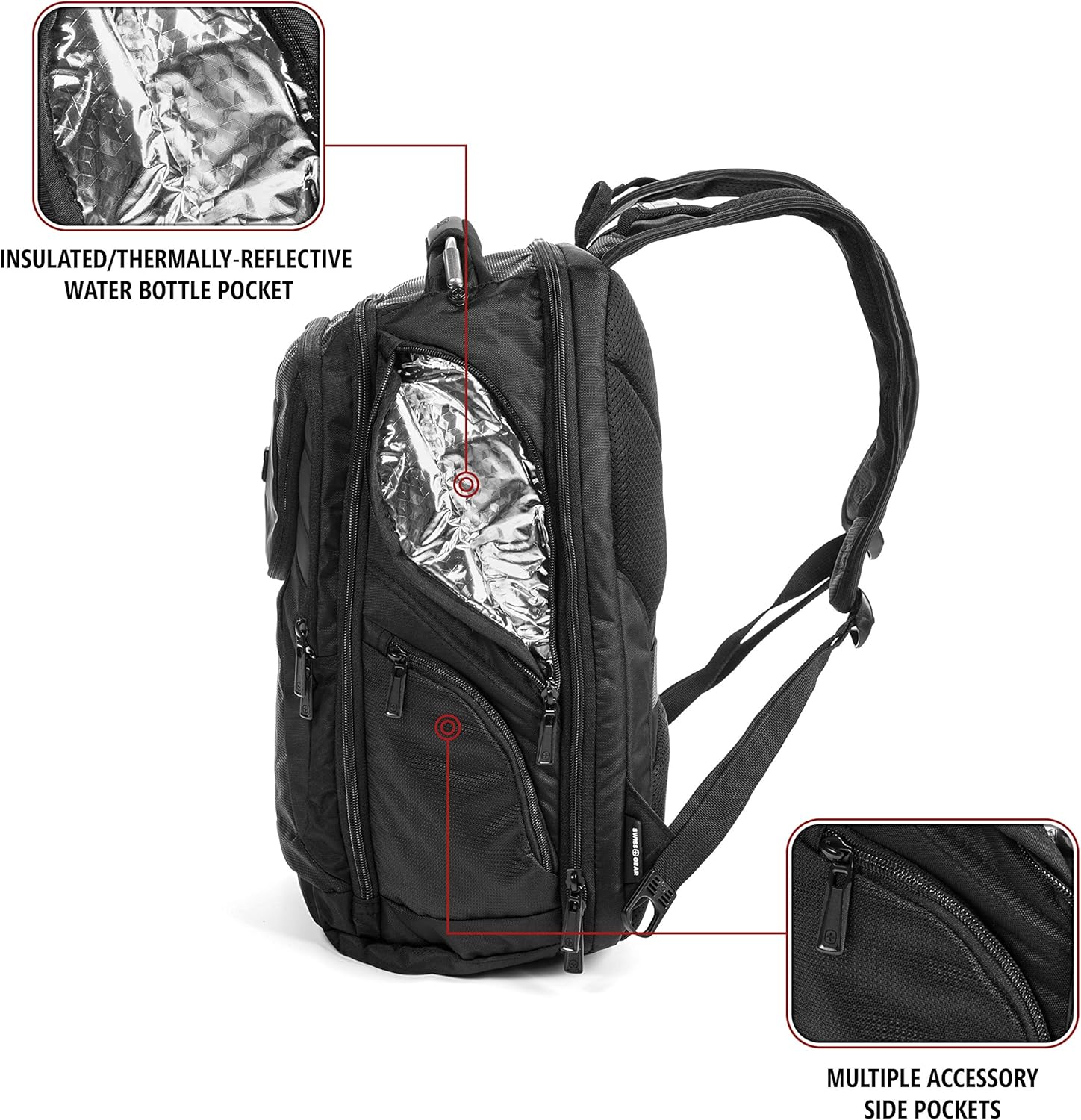 SwissGear 2762 ScanSmart Laptop Backpack, Black, 17-Inch