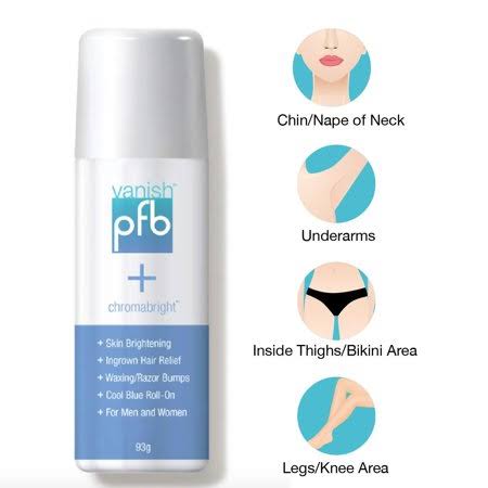 PFB Chromabright Razor Bump Stopper Skin Care Treatment, Dark Spot Remover