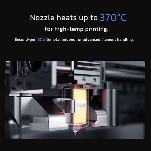 QIDI PLUS4 3D Printer, Max 600mm/s High-Speed Printing, 65℃ Chamber Heat, Fully Auto Leveling, 370&deg;C Direct Extruder with Integrated Nozzle, Support PPS-CF Filaments, Large Print Size 12