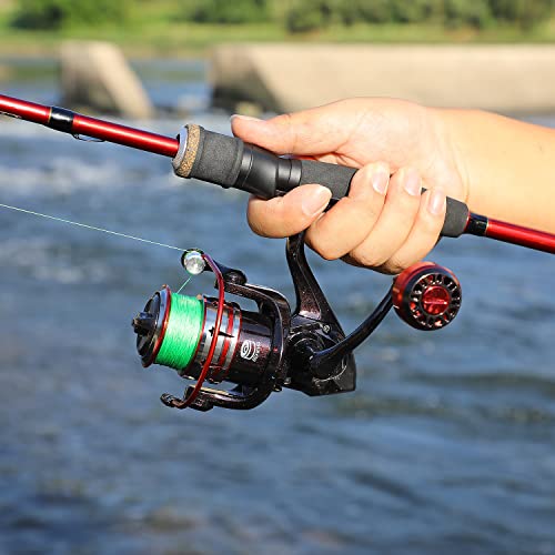 Sougayilang Fishing Rod and Reel Combo, Medium Fishing Pole with Spinning Reel, Baitcaster Combo, SuperPolymer Handle