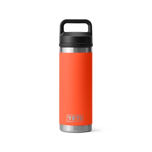 YETI Rambler 18 oz Bottle, Vacuum Insulated, Stainless Steel with Chug Cap, Sandstone Pink
