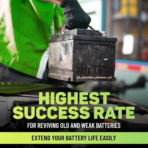 FORTIVO Battery Restorer and Desulfator for Lead Acid Battery - Prolong Life & Boost Charge Capacity, Battery Acid Refill and Additive for Golf Cart, RVs, Bikes, ATVs, Car Battery 64oz