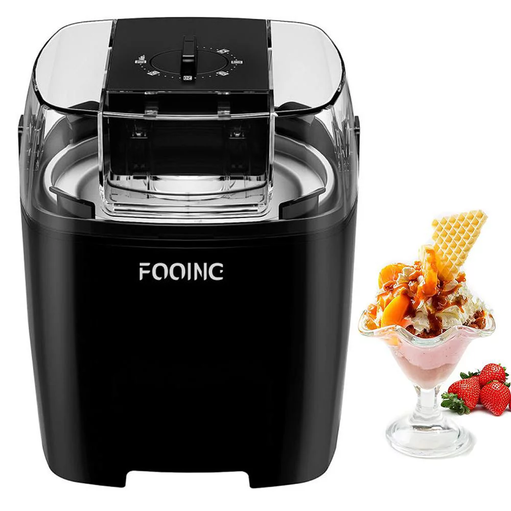 Ice Cream Maker, 1.5-Quart Automatic Yogurt & Ice Cream Machine for Kids Dessert Make, Electronic Easy Sorbet Maker, Frozen Fruit Dessert Maker