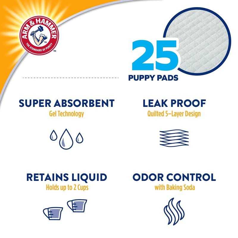 Arm & Hammer Dogs Puppy Training Pads with Attractant - Pet Supplies online store